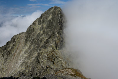 Ice Ridge leading to Ice Peak seen from Small Ice Peak