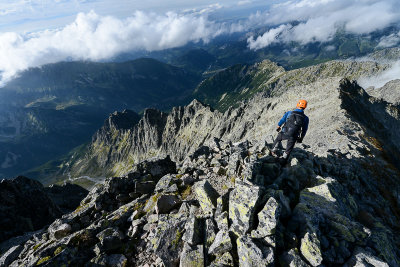 Ice Peak N ridge, Javorova Valley bottom left