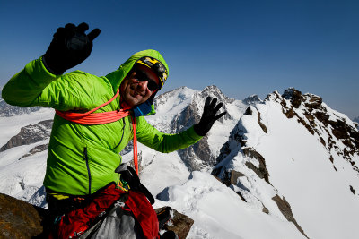 Myself on Lyskamm ridge