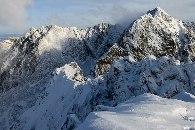 E view from Maly Kozi Peak 2228m