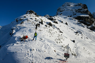 On Karb Pass 1853m, behind Koscielec 2155m