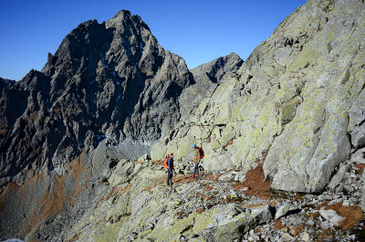Traversing Zlobiv, behind Vysok 2547m