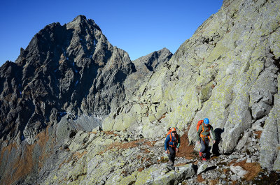 Traversing Zlobiv, behind Vysok 2547m