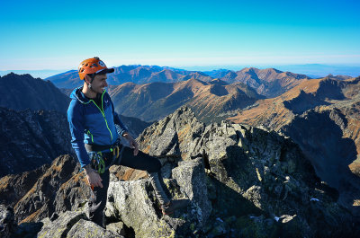 On the summit of Velky Mengusovsky tt 2438m, W view