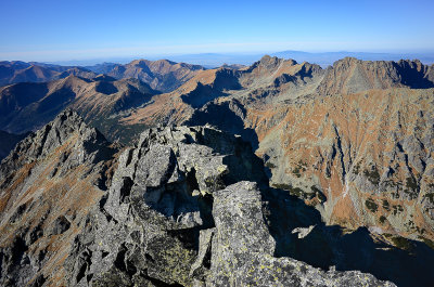 NW view from the summit of Velky Mengusovsky tt 2438m