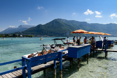 Water Taxi pier, Lake Annecy