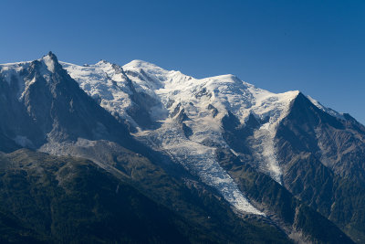 Mont Blanc massif 4808m from la Flgre