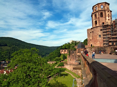 Heidelberg-view east from castle