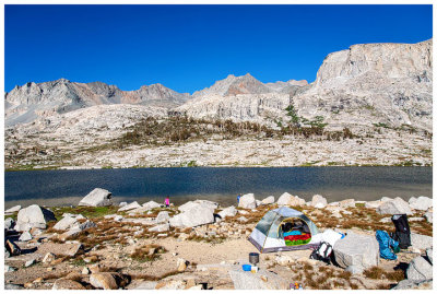 Nine Lake Basin campsite