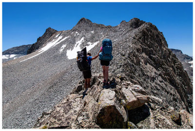 Short ridge walk to our descent