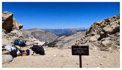 Colby Pass view into Kings Canyon National Park