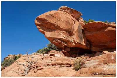 A precarious rock