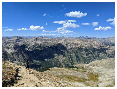 Descending Huron Peak
