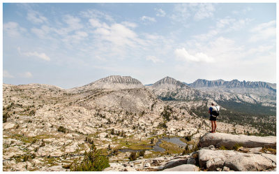 Steve overlooking the basin