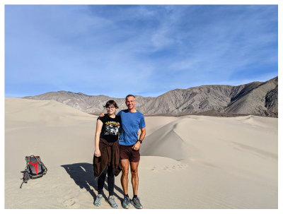 Steve and Norah at Panamint Dunes