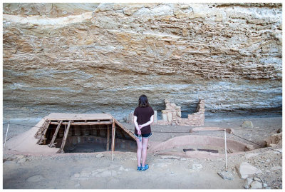 Partially reconstructed pithouse