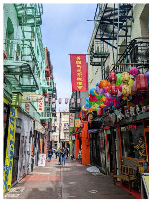Colorful streets of Chinatown
