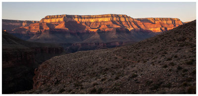 First light in the canyon