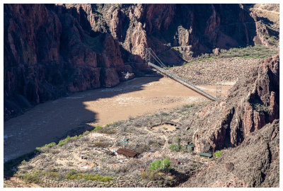 A helicopter delivering supplies