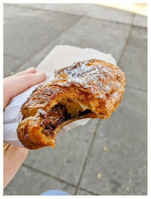 Chocolate croissant from Arsicault Bakery