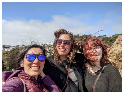 A little windy at Corona Heights Park