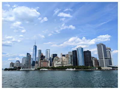 Manhattan skyline from the water