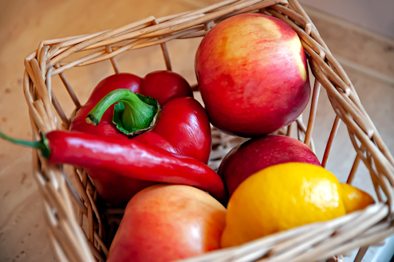 Still Life In The Basket