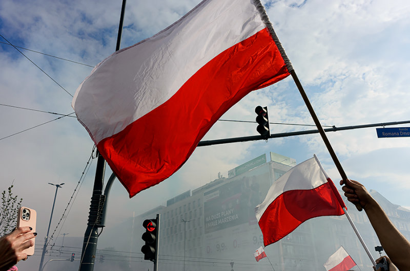 Flags Waving In The Sky