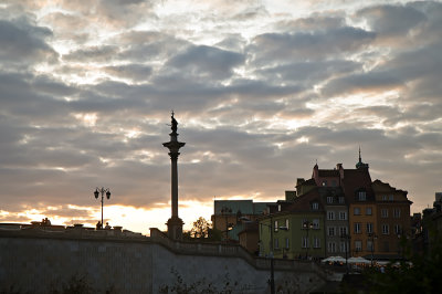The Zygmunt's Column In The Clouds