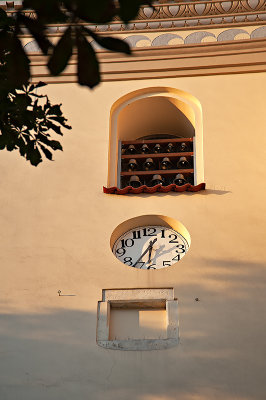 Clock And Bells In Sunshine