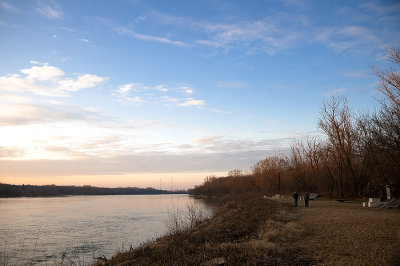 Small Beach At The River