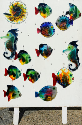 Colorful Glass Sea Creatures 