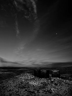 Moon over Clougha 