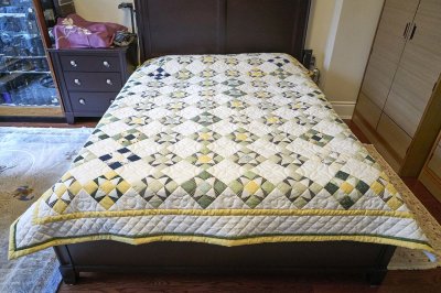 my 25-th Quilted Bedcover