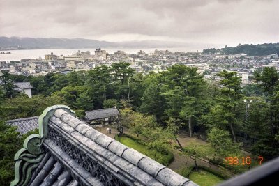 a view from Matsue castle
