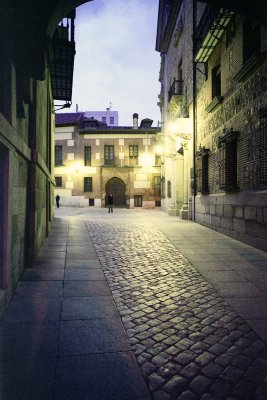Old street in Madrid Reala