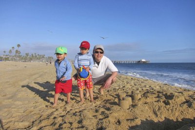 on the beach