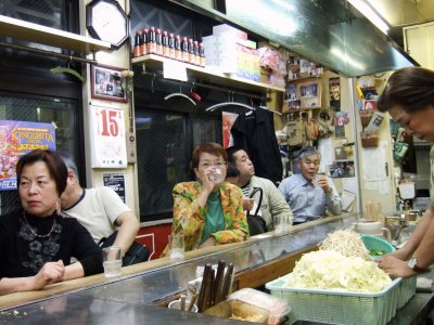 in Okonomikaki shop