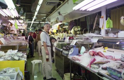 in a big market of Naha Okinawa