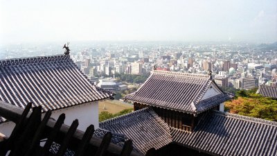 A view from Matuyama castle in Shikoku Reala