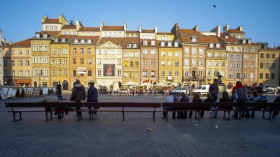 Old city centre in Warsaw M8