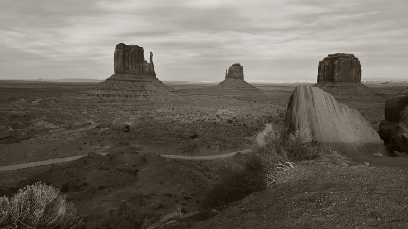 Cloudy Monument Valley Evening