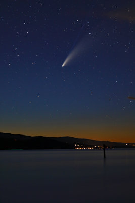 Streaking Over the Lake
