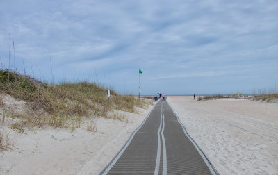 Accessible path to the beach in Anastasia State Park