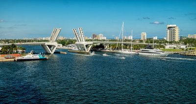 From the ship in Ft. Lauderdale, the A1A drawbridge