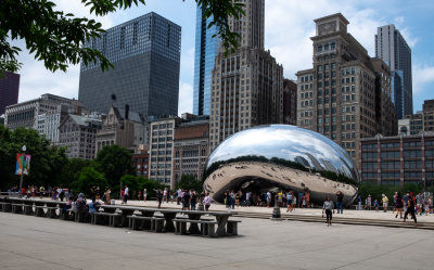 We visited the Chicago Cloud Gate