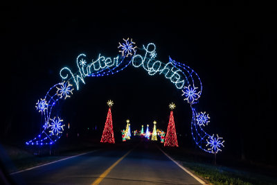Maggie and I drove through Gaithersburg's Winter Lights display for the first time in years.
