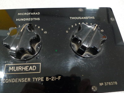 Decade Condenser Muirhead B-12-F