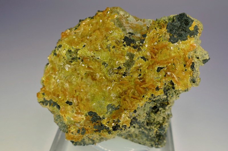 Stolzite - Kara Mine, Hampshire, Tasmania.