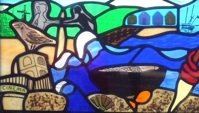 glass art, Worthing pier